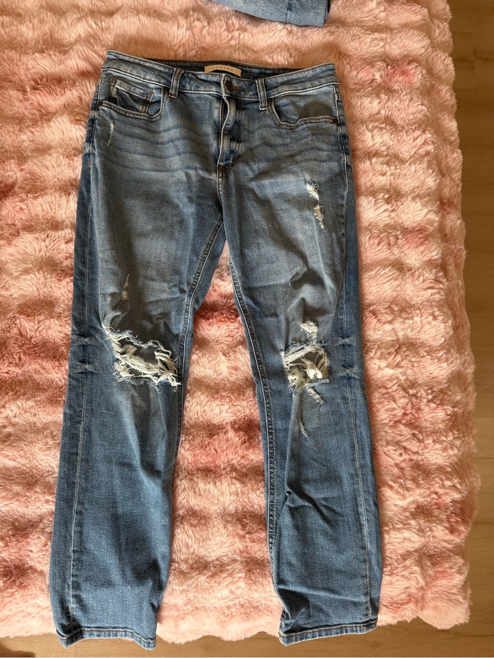 eunina Distressed Light Blue Skinny Jeans